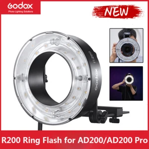 Godox R200 Ring Flash Head Macro Speedlite 200Ws for AD200 AD200Pro Accessories - Picture 1 of 6