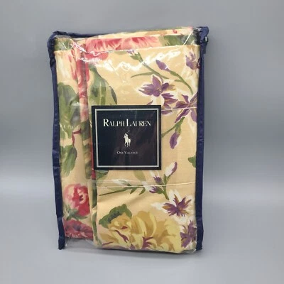 De colección Nuevo Ralph Lauren Constance Valence Crema Rosas Forrado en Algodón Foto 1 de 4