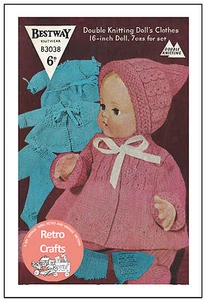 16 inch Baby Doll Clothes Knitting Pattern - Copy - Picture 1 of 1