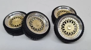 SD Wheels 15 Inch BBS RM Gold 30mm 1:18 Model Car Tuning - Picture 1 of 4