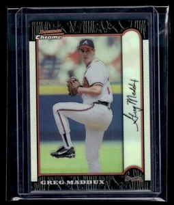 1999 Bowman Chrome Refractor #10 Greg Maddux Braves HOF * EX * - Picture 1 of 2