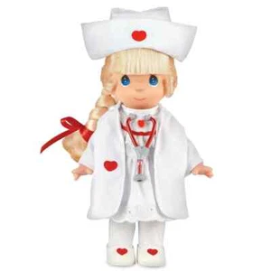 Precious Moments "Loving Touch" blonde Krankenschwester Sonderedition Sammlerpuppe - Bild 1 von 2