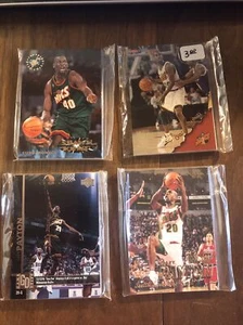 SEATTLE SONICS☄️NBA Basketball 1990s Team Sets🏀Lot of 4☄️Shawn Kemp G Payton #4 - Picture 1 of 8