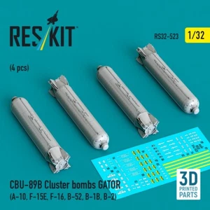 CBU-89B Cluster Bombs GATOR (4 pcs) (A-10, F-15E, F-16, B-52, B-1B, B-2) 1:32 - Picture 1 of 3