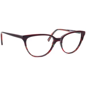 Jean Lafont Eyeglasses Espace 6080 Merlot/Red Cat Eye Frame France 53[]18 138 - Picture 1 of 6