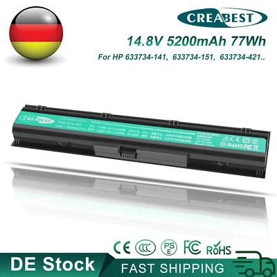 14.8V 633807-001 633734-151 633734-141 5.2Ah Akku Für HP Probook 4730S 4740s - Bild 1 von 4