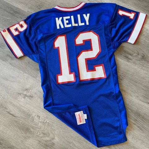 Pro Cut Jim Kelly Buffalo Bills Jersey 42 Wilson Authentic Cover