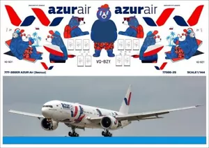 Boeing 777-300 AZUR 1/144 PAS-CALCOMANÍAS 777300-25 - Imagen 1 de 1