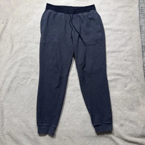 Lululemon Hose Herren Large grau Jogginghose Waffelstrick Kordelzug Bündchen gerippt - Bild 1 von 12