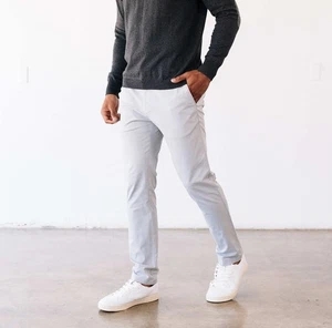 Pantalones de golf Linksoul Crosby gris plateado estilo LS6195 NUEVOS CON ETIQUETAS talla: 31X31 - Imagen 1 de 11