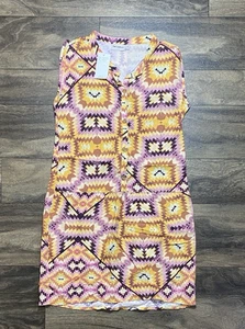 Anthropologie The Odells Yuma Print Shirt Dress Girls Medium Aztec Southwestern - Picture 1 of 5