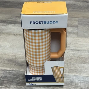 FrostBuddy Thicc Buddy 30oz Tumbler W/ Straw - Picnic Perfect - New - Picture 1 of 8