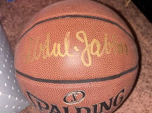 kareem abdul jabbar signed basketball Psa Sticker Gold Sharpie - Bild 1 von 6