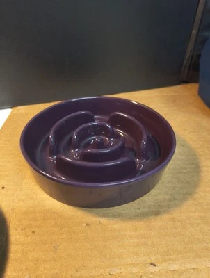 Le Tauci Dog Bowl - Purple Ceramic 6" - Image 1 of 3