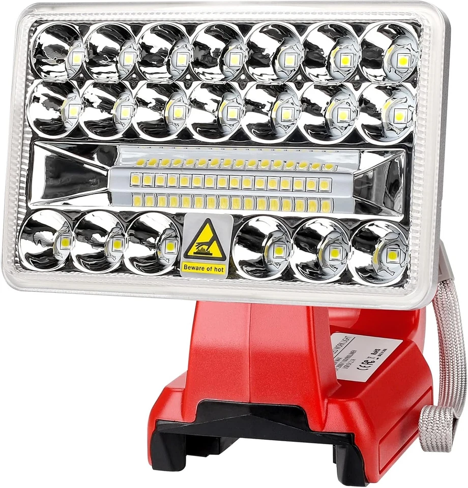2000LM LED Work Light for Milwaukee 18v Battery 18W Handheld Jobsite Light Torch - Image 1 of 4