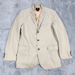 Blazer J Crew Hombre 42R Aldridge Beige Algodón Forrado Tres Botones Informal Abrigo Deportivo - Imagen 1 de 16