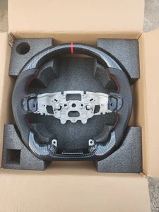 Ford Ranger Raptor Carbon Fiber black Leather Steering Wheel for 2023  - Picture 1 of 4