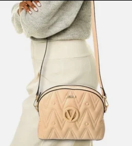 Bolso Bandolera Valentino by Mario Valentino Diana Cuero Beige Diamante - Imagen 1 de 10