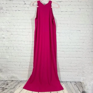 Maxi Vestido Lilly Pulitzer Alaric Mujer Talla 10 Rosa Caliente Halter Noche Fiesta - Imagen 1 de 17