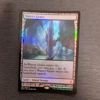 Watery Grave LP Foil  Zendikar Expeditions Masterpiece English Regular MTG - Image 1 of 2