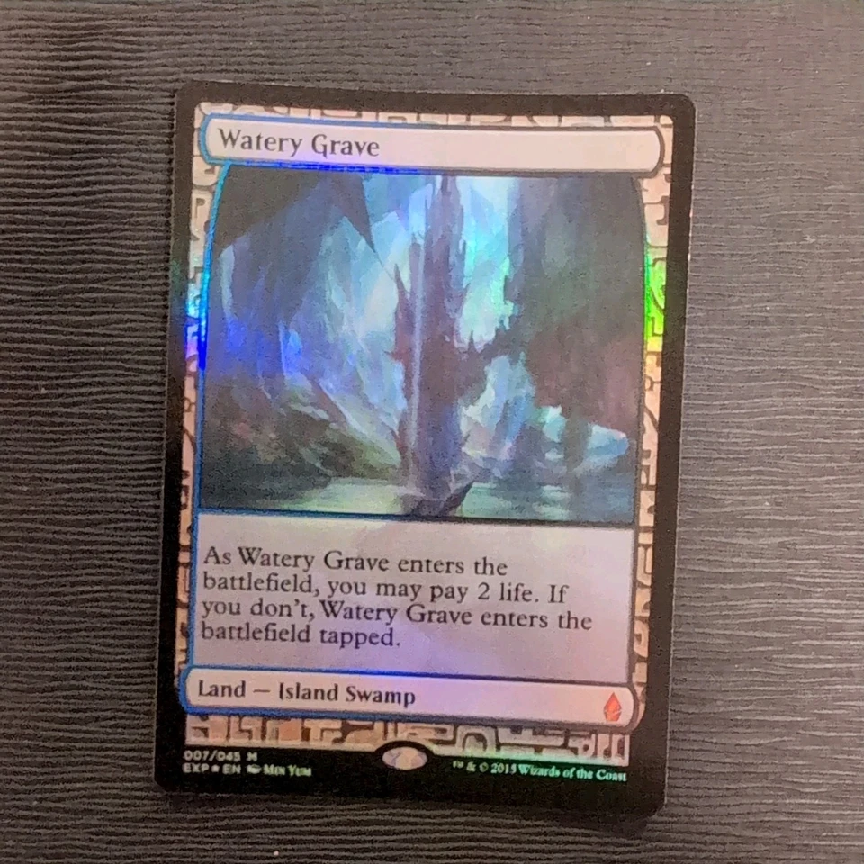 Watery Grave LP Foil  Zendikar Expeditions Masterpiece English Regular MTG - Image 1 of 2