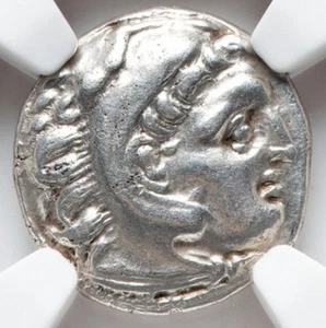 Alejandro Magno III 336-323 A.C Reino de Macedonia Elección 5/5 Dracma NGC ChVF - Imagen 1 de 5
