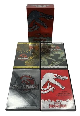 Jurassic Park Trilogy Collector's Edition Four DVD Disk Set - Like New FREE SHIP - Image 1 of 4