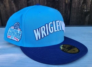 Wrigleyville Chicago Cubs MLB New Era 2016 World Series Patch 59FIFTY Hat - Picture 1 of 6