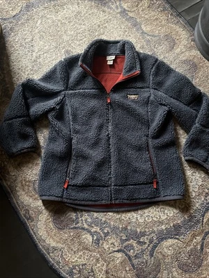 L.L. Bean Size XL Blue Sherpa Coat - Image 1 of 4