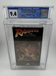 Raiders of the Lost Ark (1989) VHS - New Sealed Watermark Graded CGC 9.4 A+ - Picture 1 of 12