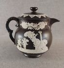 MAGNIFIQUE THEIERE GRES FIN DAVID WILSON HANLEY ENGLAND STYLE WEDGWOOD 1800-1815