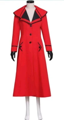 Mary Poppins Red Uniform Dress For Party Cosplay Women's Cosplay Costume XS Only - Image 1 of 4