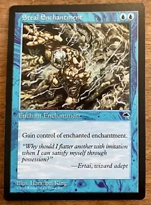 STEAL ENCHANTMENT TEMPEST INGLESE MTG MAGIC IL RADUNO QUASI NUOVO/MAI GIOCATO - Foto 1 di 2