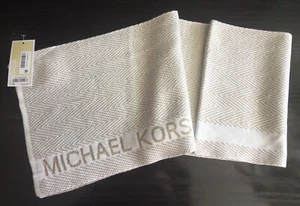 Michael Kors DAMENSCHAL - Größe 64" x 10" - LOGO STRICK - NEU MIT ETIKETT - Bild 1 von 8