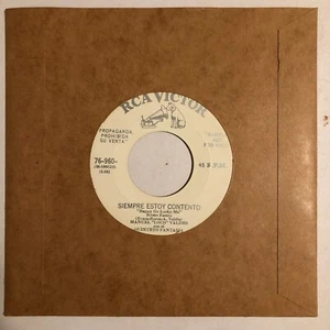 MANUEL LOCO VALDES -SIEMPRE ESTOY CONTENTO / CUNA DE AMOR- MEXICAN 7¨ SINGLE - Picture 1 of 4