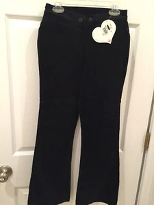 NWT, Hartstrings girls size 7 pants, black feels like crushed velvet - Picture 1 of 3