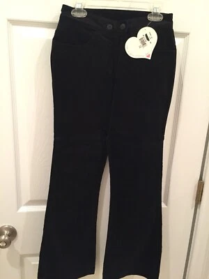 NWT, Hartstrings girls size 7 pants, black feels like crushed velvet - Image 1 of 3