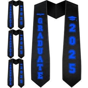 4 Pcs Class of 2025 Graduation Stoles Graduation Sash Graduate Honor Stole fo... - Picture 1 of 6