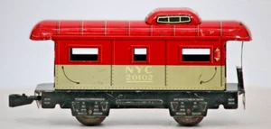 MARX Toys Tin Litho O Scale Train Cars NYC 20102 Metal SHELL 1:48 Gauge - Picture 1 of 6