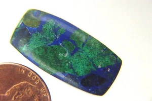 BUTW Malachite Azurite Free Form Cabochon Lapidary Gemstone 6343P - Picture 1 of 1