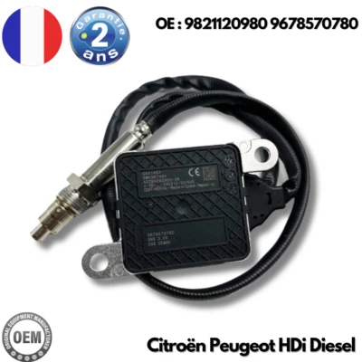 Capteur NOx Oxygène Azote 9821120980 9678570780 pour Citroën Peugeot HDi Diesel - Photo 1/4