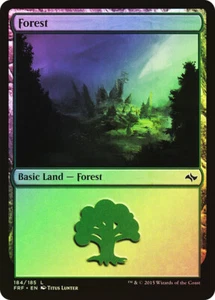 MTG FOIL Forest 184  - Fate Reforged #184 - Picture 1 of 1