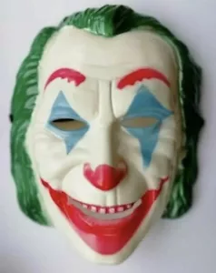 Máscara facial comodín de miedo fiesta disfraz de Halloween adulto comodín accesorio truco trato - Imagen 1 de 5