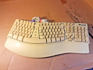 Microsoft Natural Keyboard PS/2 Ergonomic Split Keyboard X0351764/X03-51763 - Picture 1 of 8