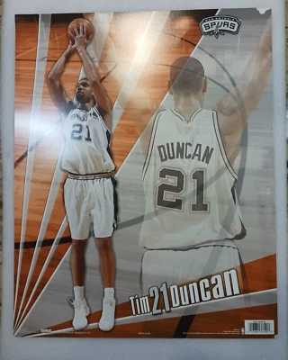 Póster impreso foto NBA (2005) de los San Antonio Spurs Tim Duncan de 20"" X 16" Foto 1 de 3