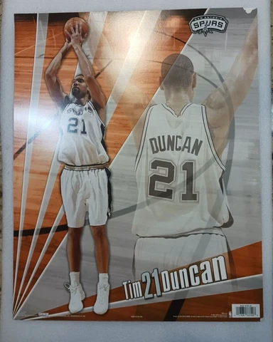 San Antonio Spurs TIM DUNCAN    20'' X 16"   Photo NBA Print Poster    ( 2005 ) Cover