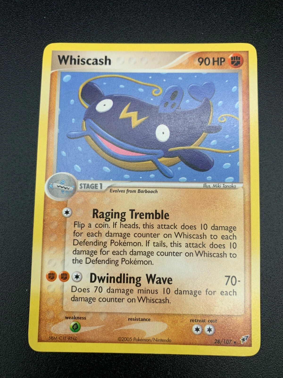 Whiscash 28/107 Rare Pokemon EX Deoxys NM 2005 TCG Card Era