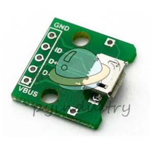 5PCS MICRO USB to DIP Adapter 5pin female connector B type pcb converter - Picture 1 of 1