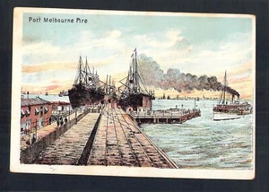 D5646 Australia V Port Melbourne Pier (Pire) VSM Series PU SqC pmk PU vintage po - Bild 1 von 2