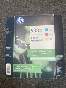 HP 933XL (D8J65BN) Tri-Color Original Ink Cartridge - Picture 1 of 2